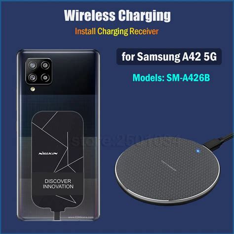 Qi Wireless Charging For Samsung Galaxy A42 5g 66 Sm A426b Wireless Charger Padusb Type C