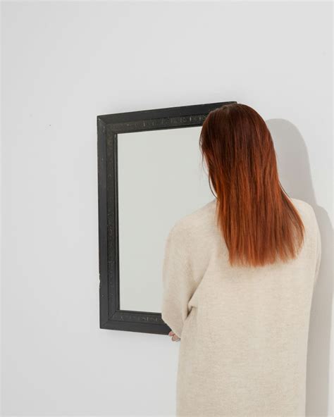 Wood Patinated Mirror Schwung