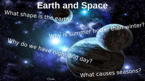 Earth And Space Revision Lesson Teaching Resources