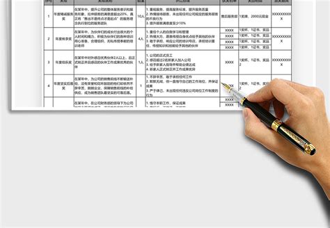 2021年年会颁奖奖项清单免费下载 Excel表格 办图网