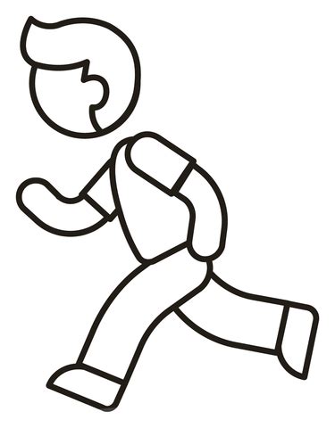 Man Running Coloring Page Free Printable Coloring Pages