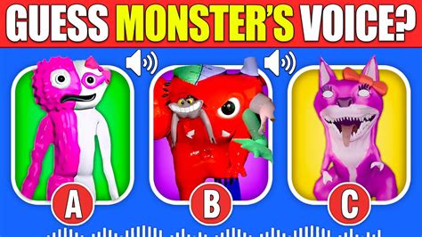 Guess The Monster S Voice Garten Of Banban Syringeon