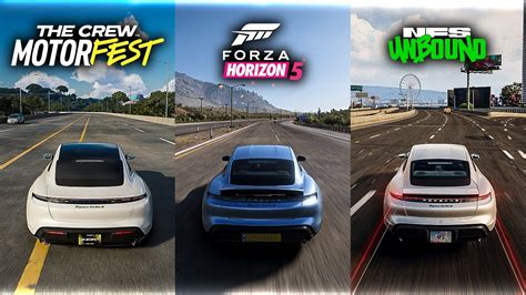 The Crew Motorfest Vs Forza Horizon Vs Nfs Unbound Sound Comparison