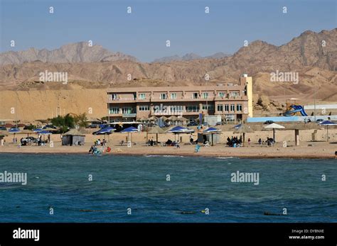 Resort Near The Coast Gulf Of Aqaba Red Sea Jordan Stock Photo Alamy