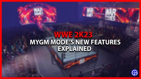 Wwe K Mygm Mode All New Updated Features Explained