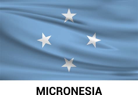 Micronesia flag design vector 13268901 Vector Art at Vecteezy