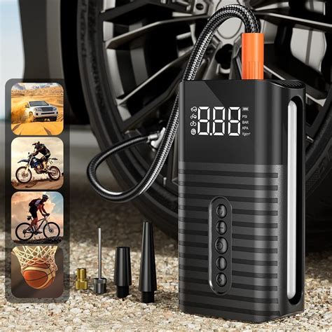 Buy Tire Inflator Portable Air Compressor Air Pump For Car With Led Digital Pressure 2x Faster