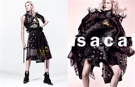 Ad Campaign Sacai Springsummer 2016 Julia Nobis By Craig Mcdean