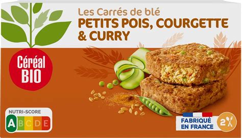 C R Al Bio Tendres Carr S De Bl Petits Pois Courgette Curry V Gan