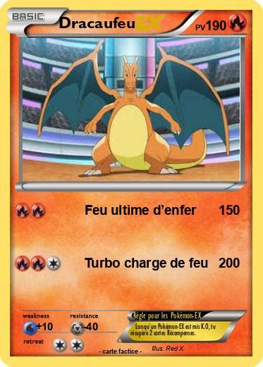 Pokémon Dracaufeu 3455 3455 Feu ultime denfer Ma carte Pokémon