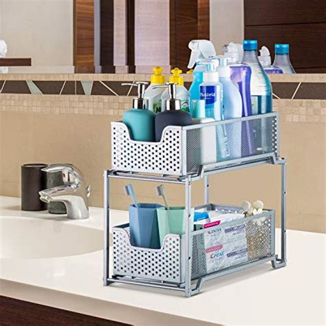 Bextsware Auledio Stackable Tier Under Sink Cabinet Organizer With