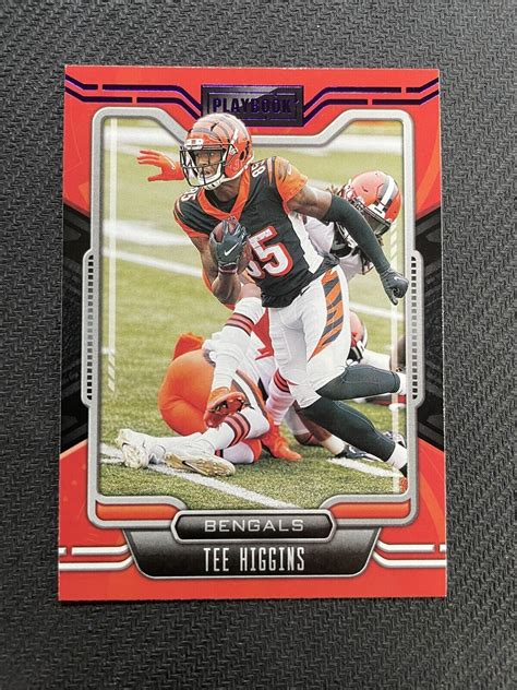 2021 Panini Playbook Purple 14 Tee Higgins For Sale Online EBay