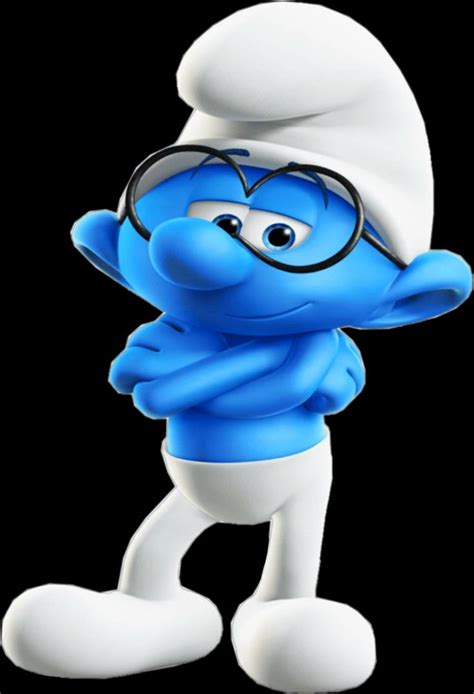 Smurf Brainy Pitufo Filosofo Pitufos Los Pitufos Pelicula Pitufos