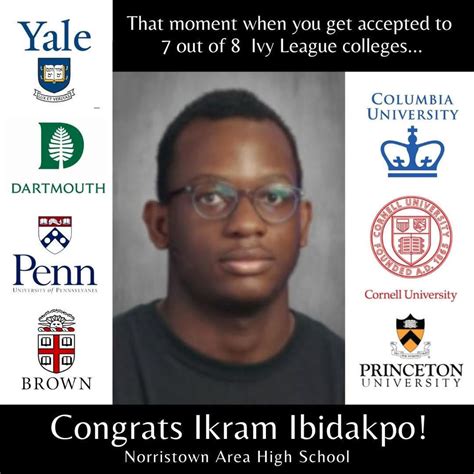 Norristown Student Accepted To 7 Ivy League Universities Norristown