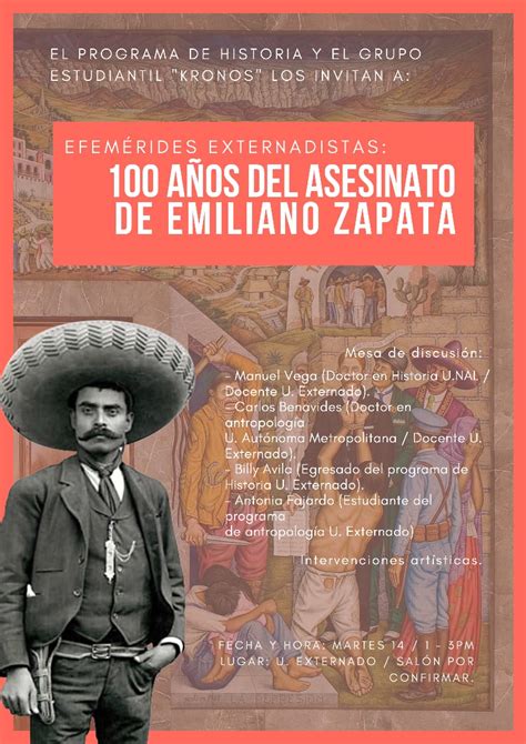 Efemérides Externadistas 100 Años Del Asesinato En Emiliano Zapata