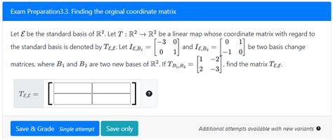 Solved Let E Be The Standard Basis Of R2 Let T R2R2 Be A Chegg