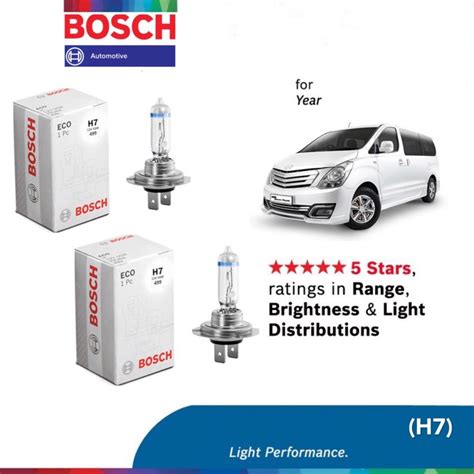 Bosch ECO H7 Headlight Bulb For Hyundai Grand Starex 2008 Present