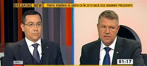 Klaus Iohannis Vs Victor Ponta Runda A Doua Cum L A Atacat