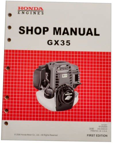 Buy Honda GX35 Engine Service Repair Shop Manual Online At DesertcartUAE