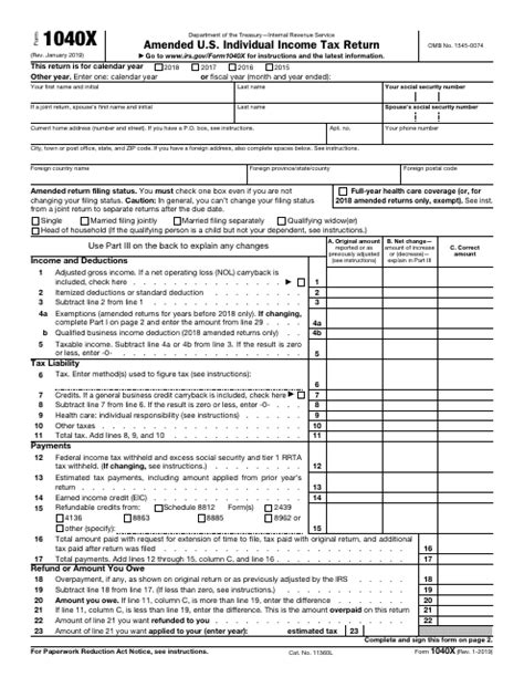 Download Irs Financial Forms Printable Forms And Publications ...