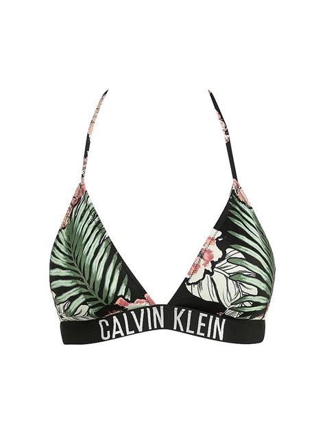 CALVIN KLEIN Triangle Bikini Oberteil Bunt