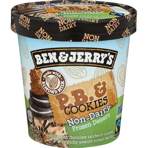 Ben And Jerrys Peanut Butter And Cookies Ice Cream 1 Pint 8 Per