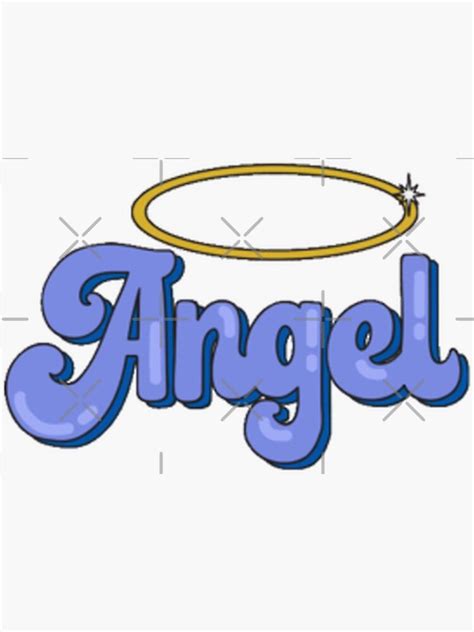 Angel Y2k Sticker For Sale By Savagewav Redbubble