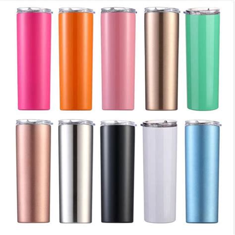 Skinny Tumbler Seamless Stainless Steel Thermoses Slim Tumblers In Bulk