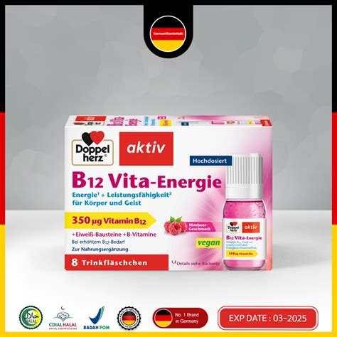 Jual Doppelherz Aktiv B12 Vita Energie Isi 8 Botol Box Shopee