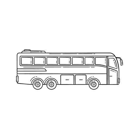 Bus Doodle File Side Pose 34983199 Vector Art At Vecteezy