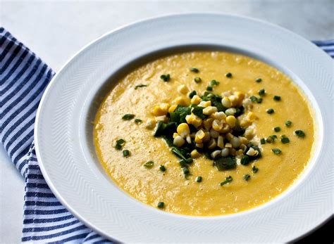 Creamy Corn And Poblano Soup Recipe