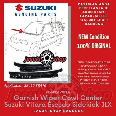 Jual Garnish Cowl Center Kisi Wiper Angsang Panggangan Sate Suzuki