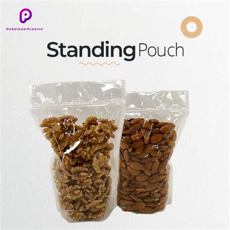 Jual Plastik Standing Pouch Uk X Cm Plastik Klip Bening Berdiri