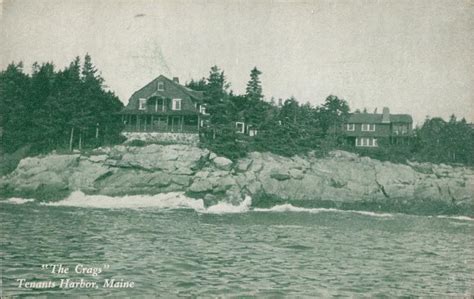 crags tenants harbor  postcard