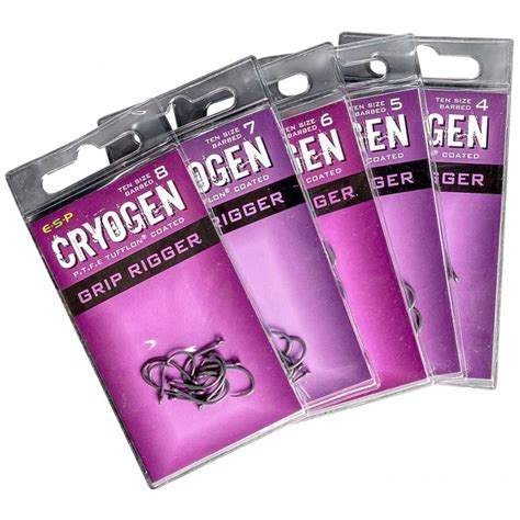 Esp Cryogen Grip Rigger Hooks Invicta Angling