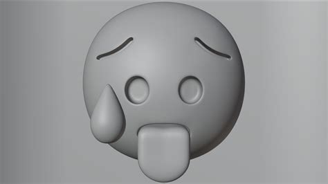 Hot Emoji 3d Model Cgtrader