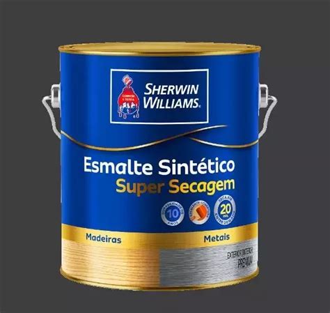 Esmalte Base Solvente Super Secagem Brilh Preto L Sherwin Williams