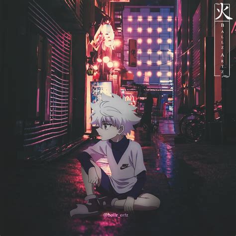 Killua Purple Aesthetic Lavandaria Wallpaper