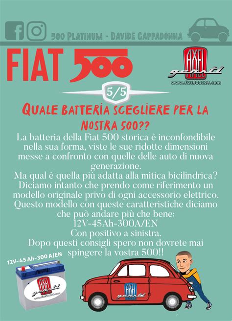 Veicolo Tecnica Davide Manutenzione E Cura Cura Batteria Ricambi Fiat