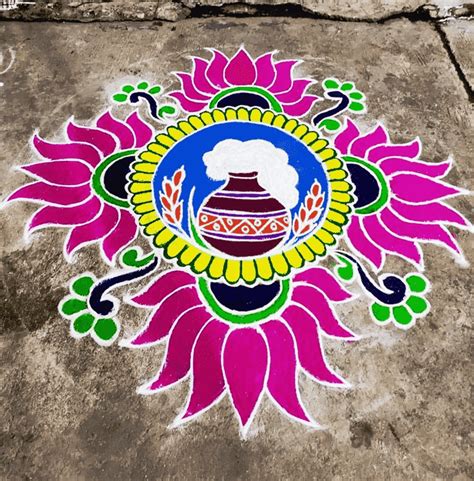 Pongal Rangoli Design Images