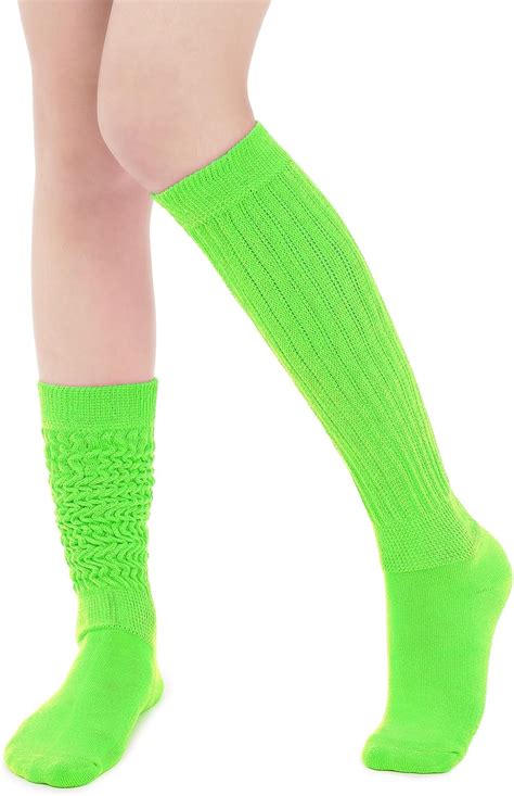 Scrunch Socks Winter Knee High Slouch Socks For Women Soft Extra Long Slouch Boot