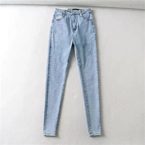 High Waist Jeans Pants Women Sexy Open Croth Leggings Lingerie Invisible Double Zipper Outdoor