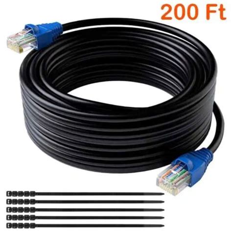 Outdoor Cat 6 Ethernet Cable Waterproof Network Internet Direct Burial