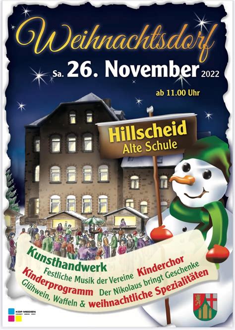 Cdu Hillscheid Gestaltet Weihnachtsdorf Mit Cdu Hillscheid