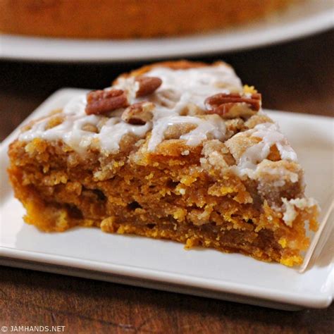 Moist Cinnamon Streusel Pumpkin Coffee Cake