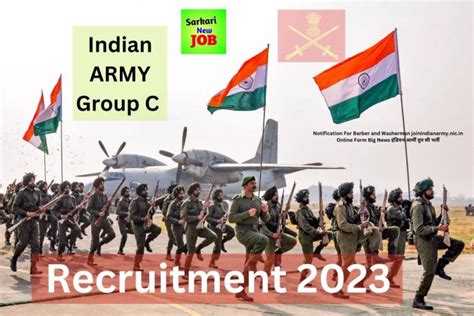 Indian Army Group C Recruitment Notification For Barber And