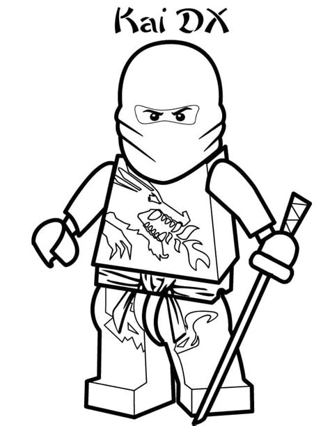 Coloriage Kai Dx De Lego Ninjago T L Charger Et Imprimer Gratuit Sur