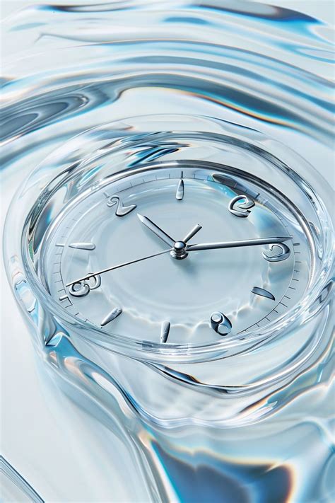 transparent texture clock