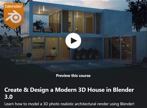 Create Design A Modern 3D House In Blender 3 0