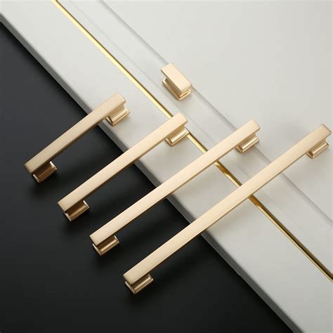 Snapklik Pack Brushed Brass Cabinet Pulls Inch Hole Center